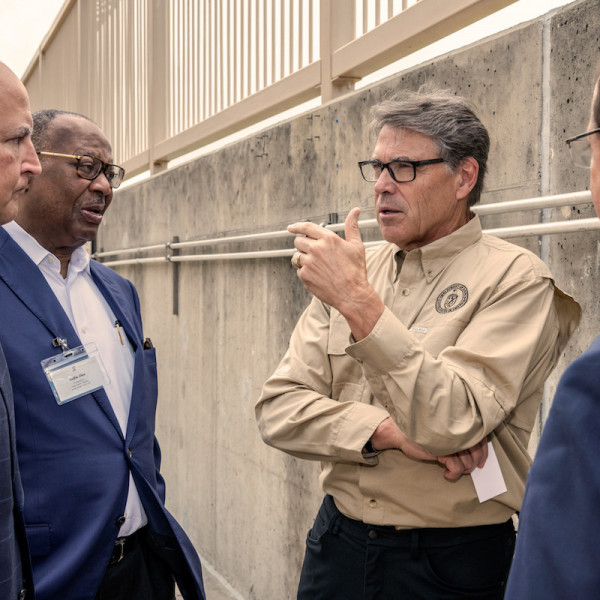 Secretary Perry during a tour of TECO's Central Plant.