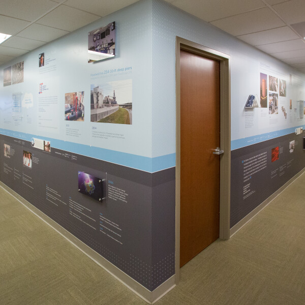 The bottom gray portion of the timeline features information on TECO customers.